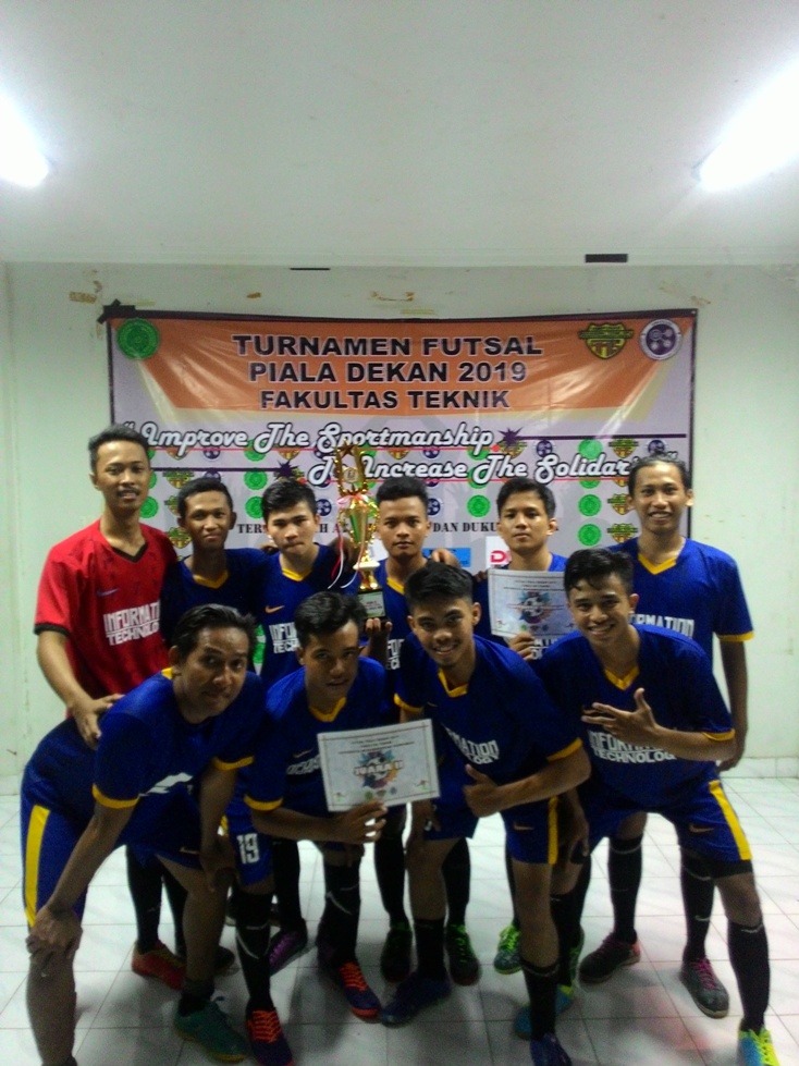 TI-A 2018 Juara II Futsal Piala Dekan Fakultas Teknik
